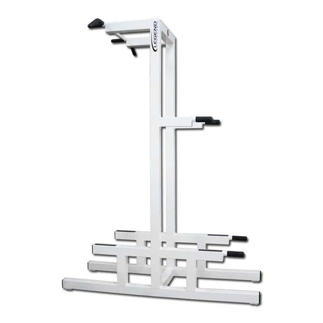 White pull-up bar stand on a white background