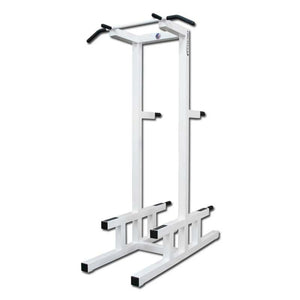White pull-up bar stand on a white background