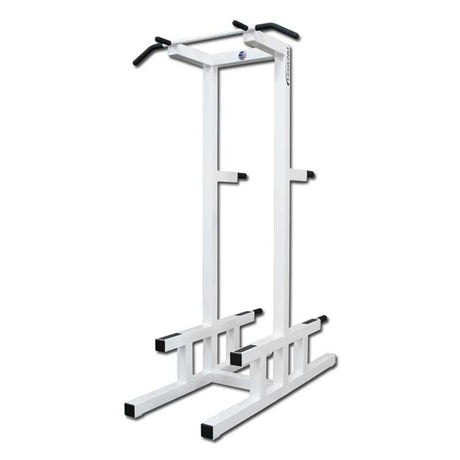White pull-up bar stand on a white background