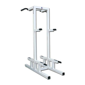 White pull-up bar stand on a white background
