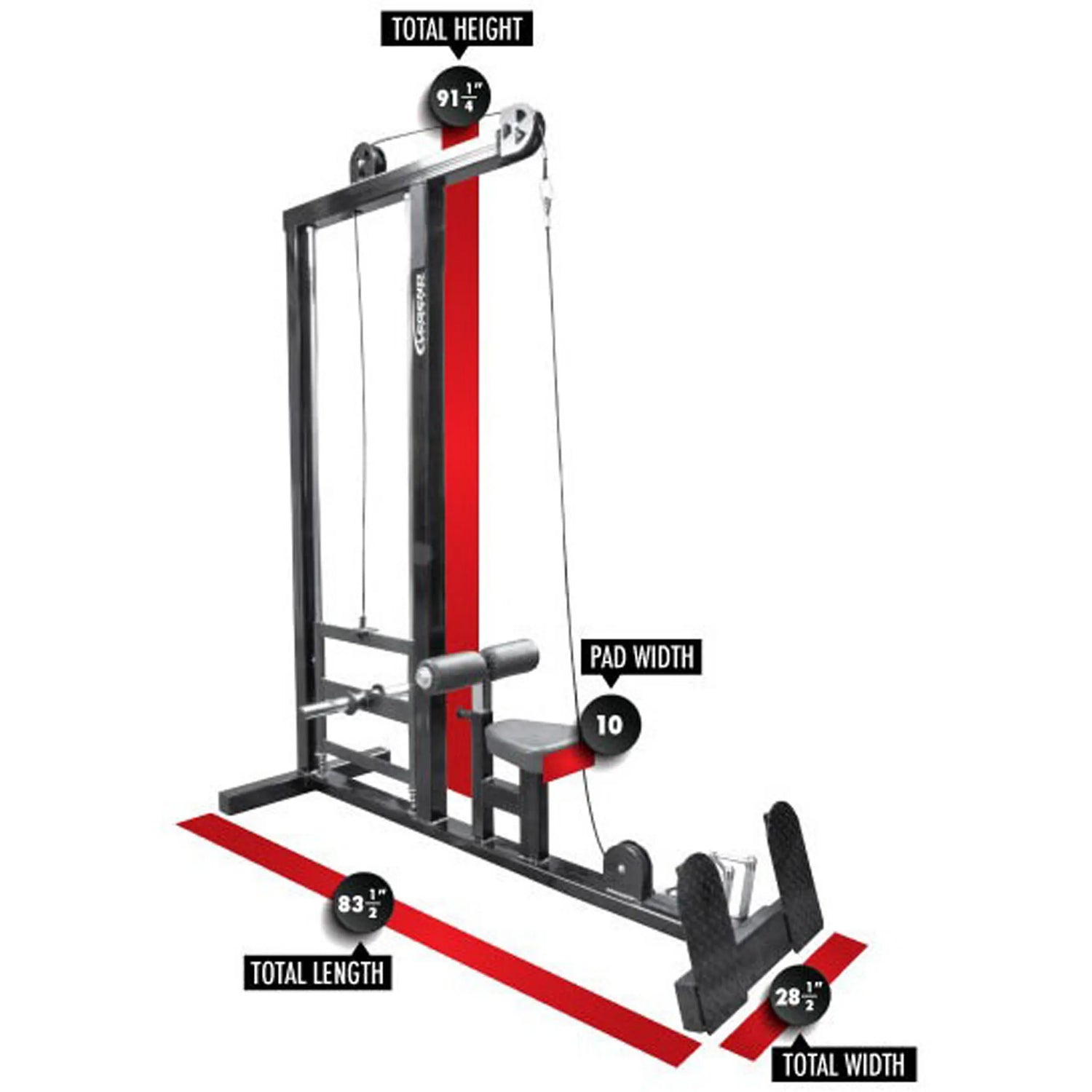 Legend Fitness 3136 Plate-Loaded Lat Pulldown / Low Row