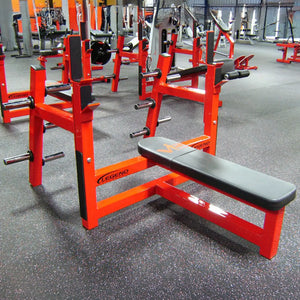 Legend Fitness 3150 Olympic Flat Bench with Plate-Storage