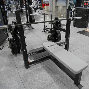 Legend Fitness 3150 Olympic Flat Bench with Plate-Storage