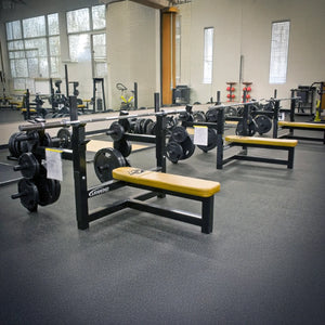 Legend Fitness 3150 Olympic Flat Bench with Plate-Storage