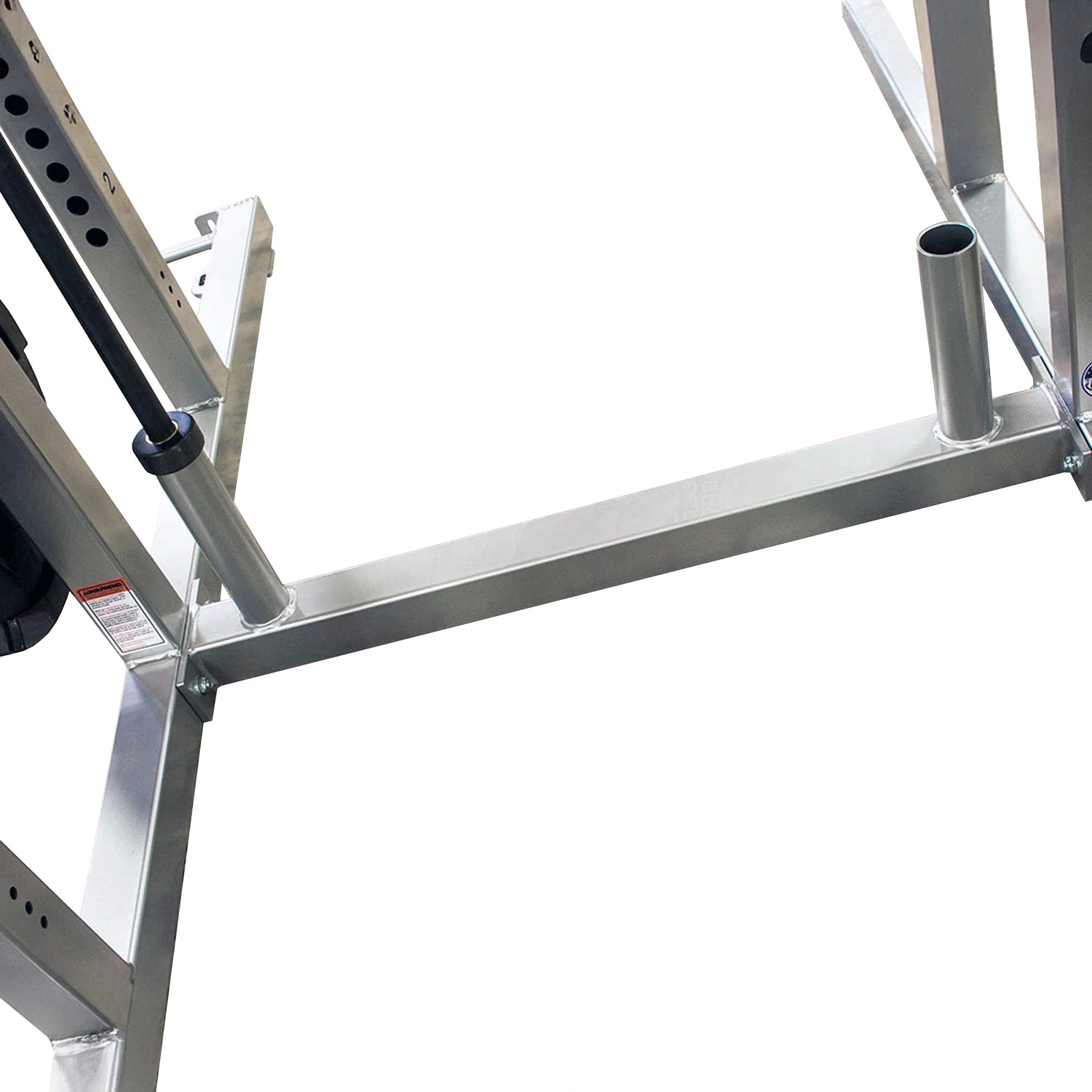 Metal frame structure on a white background