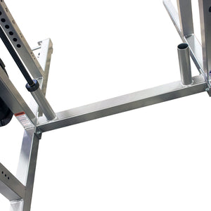 Metal frame structure on a white background