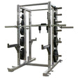 Silver Legend power rack with weight plates on a white background