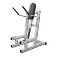 Gym machine with adjustable seat on a white background