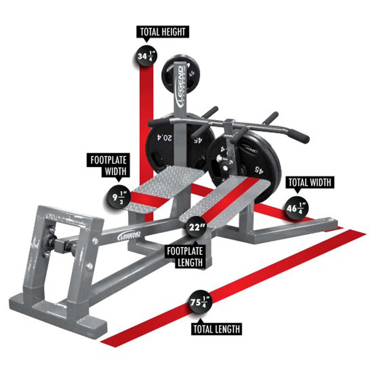 Legend Fitness 3260 Plate-Loaded T-Bar Row
