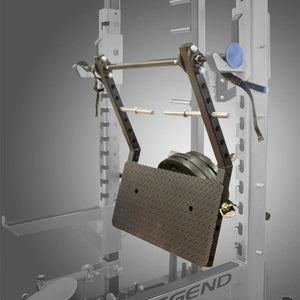 Legend Fitness Stealth Leg Press mounted on a Legend Fitness squat rack