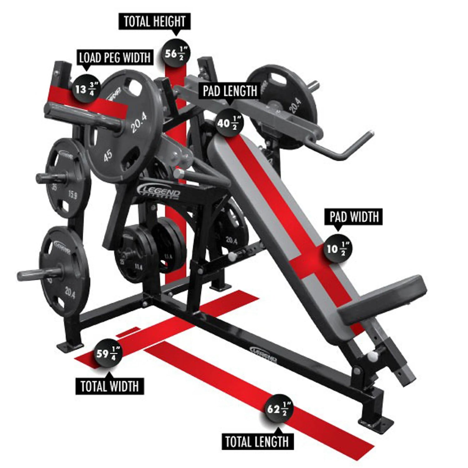 Legend Fitness LeverEDGE 6002 Unilateral Converging Incline Chest Press