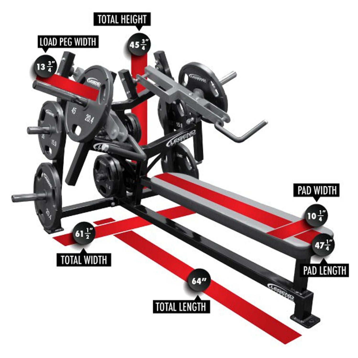 Legend Fitness LeverEDGE 6003 Unilateral Converging Flat Chest Press