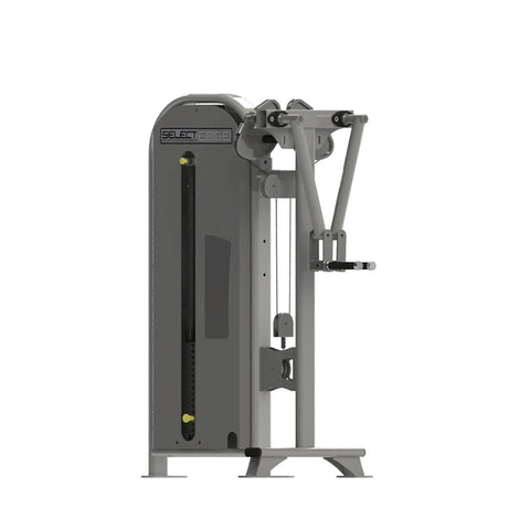 Gym fitness machine with gray frame on a white background