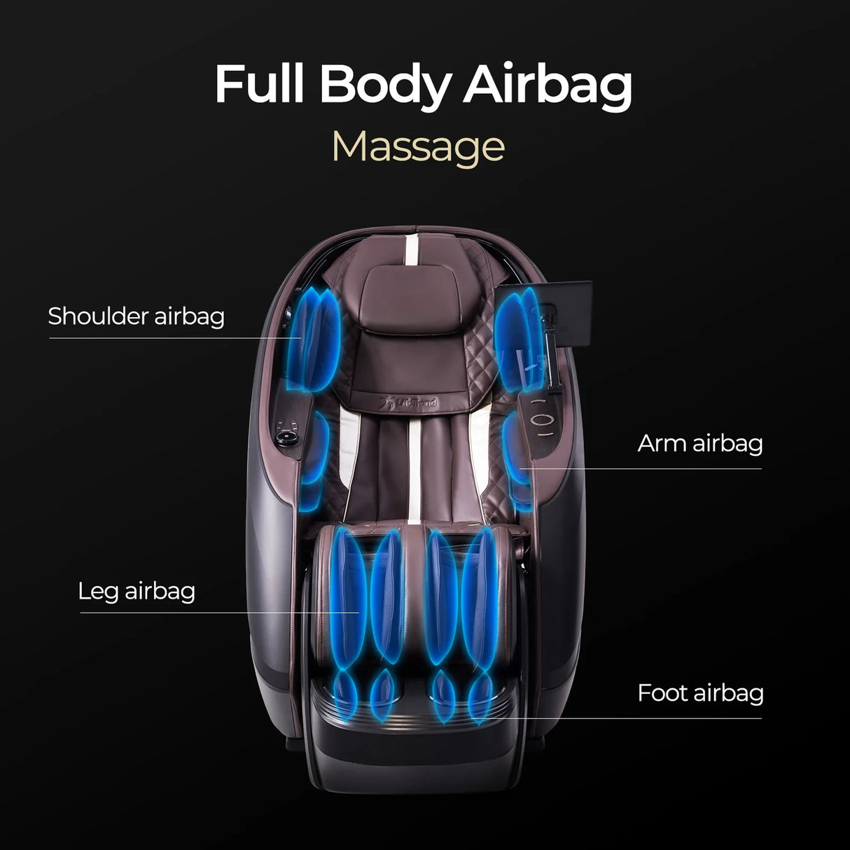 LifeTrend 4D Heated Massage Chair - 10" Touchscreen Tablet