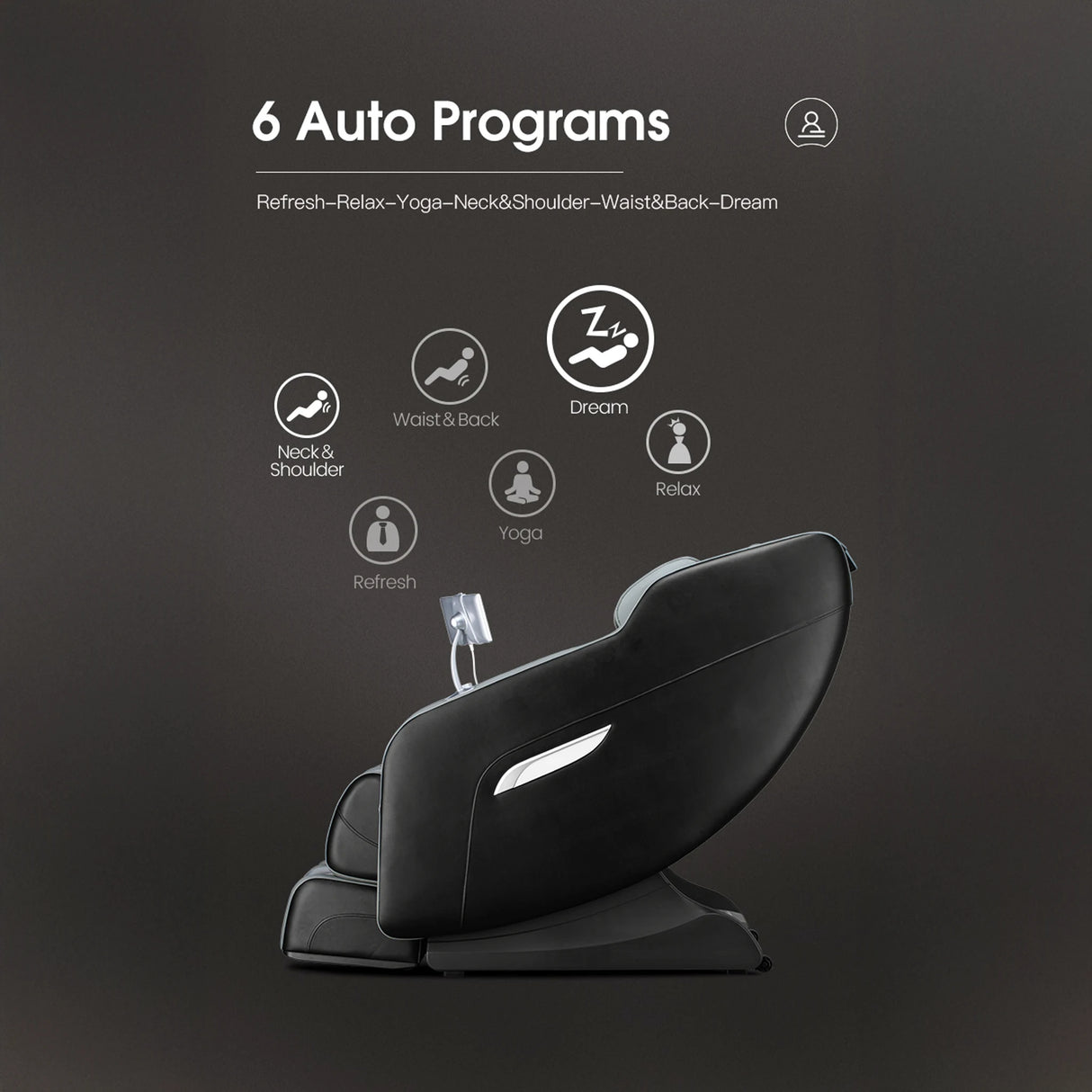 Lifesmart 2D Full Body Massage Chair | 6" Touchscreen Tablet