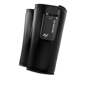 Inflatable premium wearable compression calf leggings with built in control units and air pumps