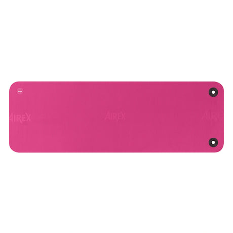 Affordable commercial grade exercise mat with eyelets for hanging