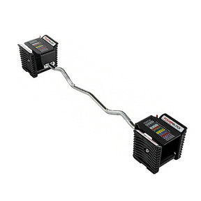 PowerBlock Residential Pro 100 lb. EXP Dumbbell Set EZ Curl Bar - Residential Grade Free Weight Accessory Barbell