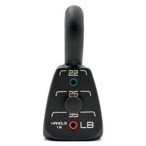 PowerBlock Commercial Standard Adjustable Kettlebell - Commercial Four In One Kettlebell Weighing 18lb, 22lb, 26lb, and 35lb