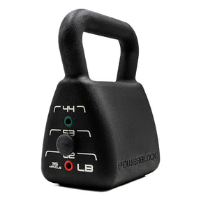 PowerBlock Commercial Heavy Adjustable Kettlebell - Commercial Four In One Kettlebell Weighing 35lb, 44lb, 53lb, and 62lb