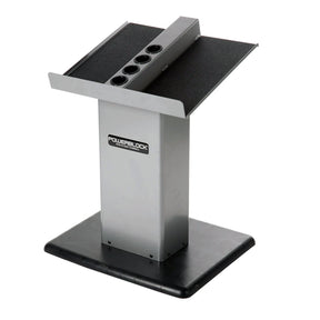 An empty PowerBlock Column Stand