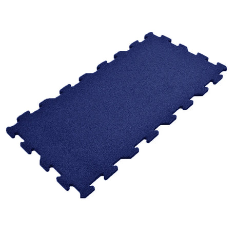 The ECORE RageTurf Rally Interlocking Tile by ECORE Athletic is a single rectangular 12mm athletic turf tile with interlocking edges, designed to connect seamlessly with other tiles.