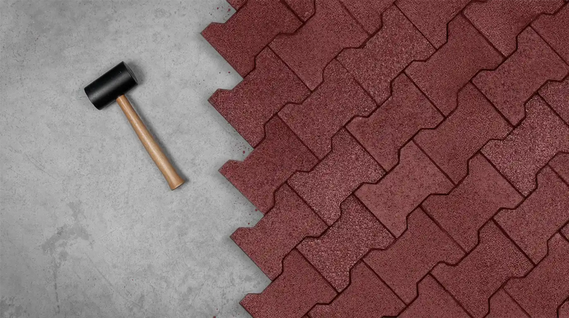 Installing Rubber Pavers