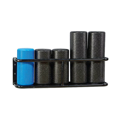 Wall mounted vertical storage foam roller rack by Perform Better