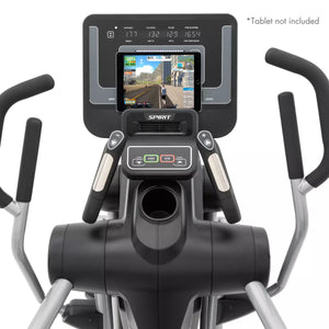 Spirit Fitness CES880 commercial grade suspension elliptical cardio machine with cooling fan and LED display