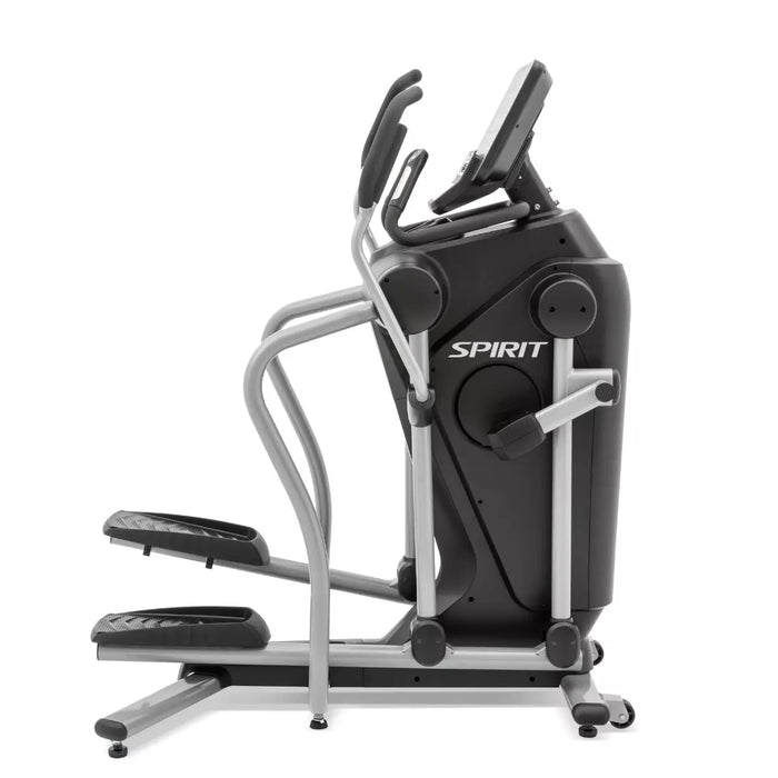 Spirit Fitness CES880 commercial grade suspension elliptical cardio machine with cooling fan and LED display
