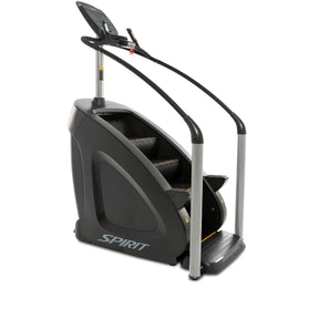 Spirit Fitness CSC900 commercial grade stair climber with heart rate pulse sensors and extra large stairs