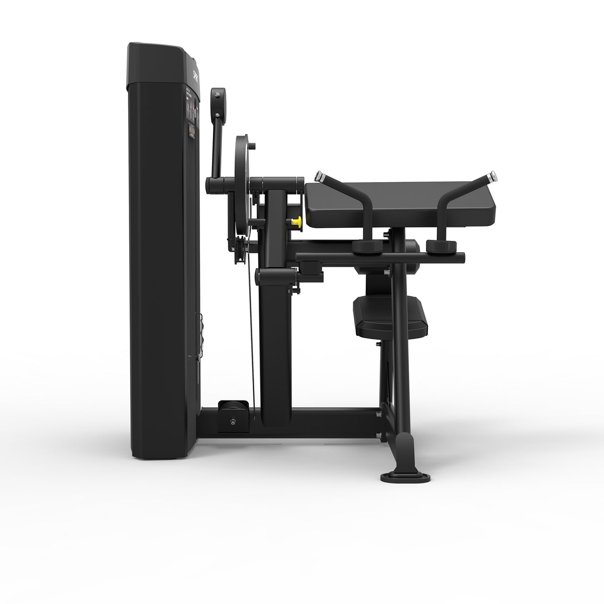 Spirit Fitness CSD-BCTE - Dual Function Biceps Curl Triceps Extension machine with Integrated Rep Counter and Timer, 180 lb. Weight Stack, 5 lb. Weight Stack Increments, 12-Guage Steel Construction, and 45 Degree Supinated and Neutral Grips