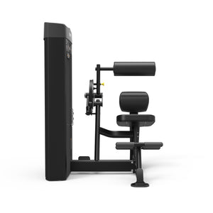 Spirit Fitness CSD-ACBE - Dual Function Ab Crunch Back Extension machine with Integrated Rep Counter and Timer, 190 lb. Weight Stack, 5 lb. Weight Stack Increments, 12-Guage Steel Construction, and Black Powder Coat Finish