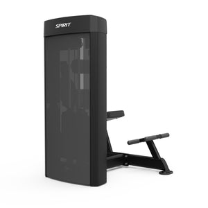 Spirit Fitness CSD-ACBE - Dual Function Ab Crunch Back Extension machine with Integrated Rep Counter and Timer, 190 lb. Weight Stack, 5 lb. Weight Stack Increments, 12-Guage Steel Construction, and Black Powder Coat Finish