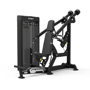 Spirit Fitness CSD-CPSP - Dual Function Chest Press Shoulder Press machine with Integrated Rep Counter and Timer, 200 lb. Weight Stack, 5 lb. Weight Stack Increments, 12-Guage Steel Construction, and Three Hand Grip Positions