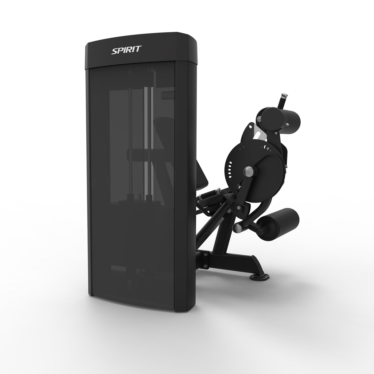 Spirit Fitness CSD-LELC - Dual Function Leg Extension Leg Curl machine with Integrated Rep Counter and Timer, 210 lb. Weight Stack, 5 lb. Weight Stack Increments, 12-Guage Steel Construction, and Adjustable Back Rest