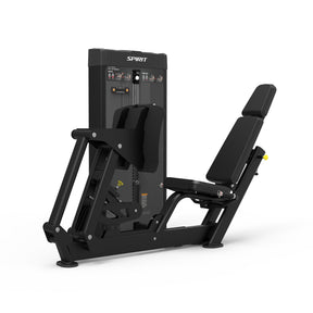 Spirit Fitness CSD-LPCE - Dual Function Leg Press Calf Extension machine with Integrated Rep Counter and Timer, 220 lb. Weight Stack, 5 lb. Weight Stack Increments, 12-Guage Steel Construction, and Adjustable Back Rest and Footplate