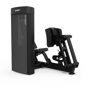 Spirit Fitness CSD-LPCE - Dual Function Leg Press Calf Extension machine with Integrated Rep Counter and Timer, 220 lb. Weight Stack, 5 lb. Weight Stack Increments, 12-Guage Steel Construction, and Adjustable Back Rest and Footplate