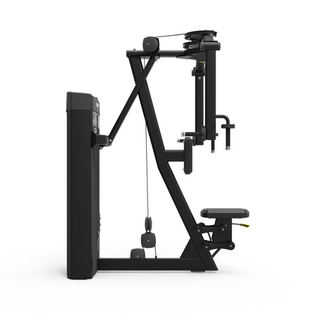 Spirit Fitness CSD-PFRD - Dual Function Pec Fly Rear Delt machine with Integrated Rep Counter and Timer, 200 lb. Weight Stack, 5 lb. Weight Stack Increments, 12-Guage Steel Construction, and Adjustable Seat Height