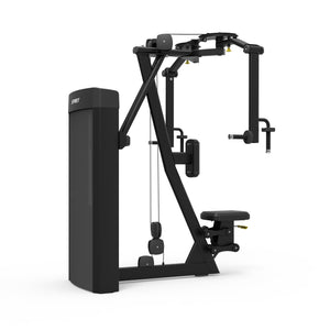 Spirit Fitness CSD-PFRD - Dual Function Pec Fly Rear Delt machine with Integrated Rep Counter and Timer, 200 lb. Weight Stack, 5 lb. Weight Stack Increments, 12-Guage Steel Construction, and Adjustable Seat Height