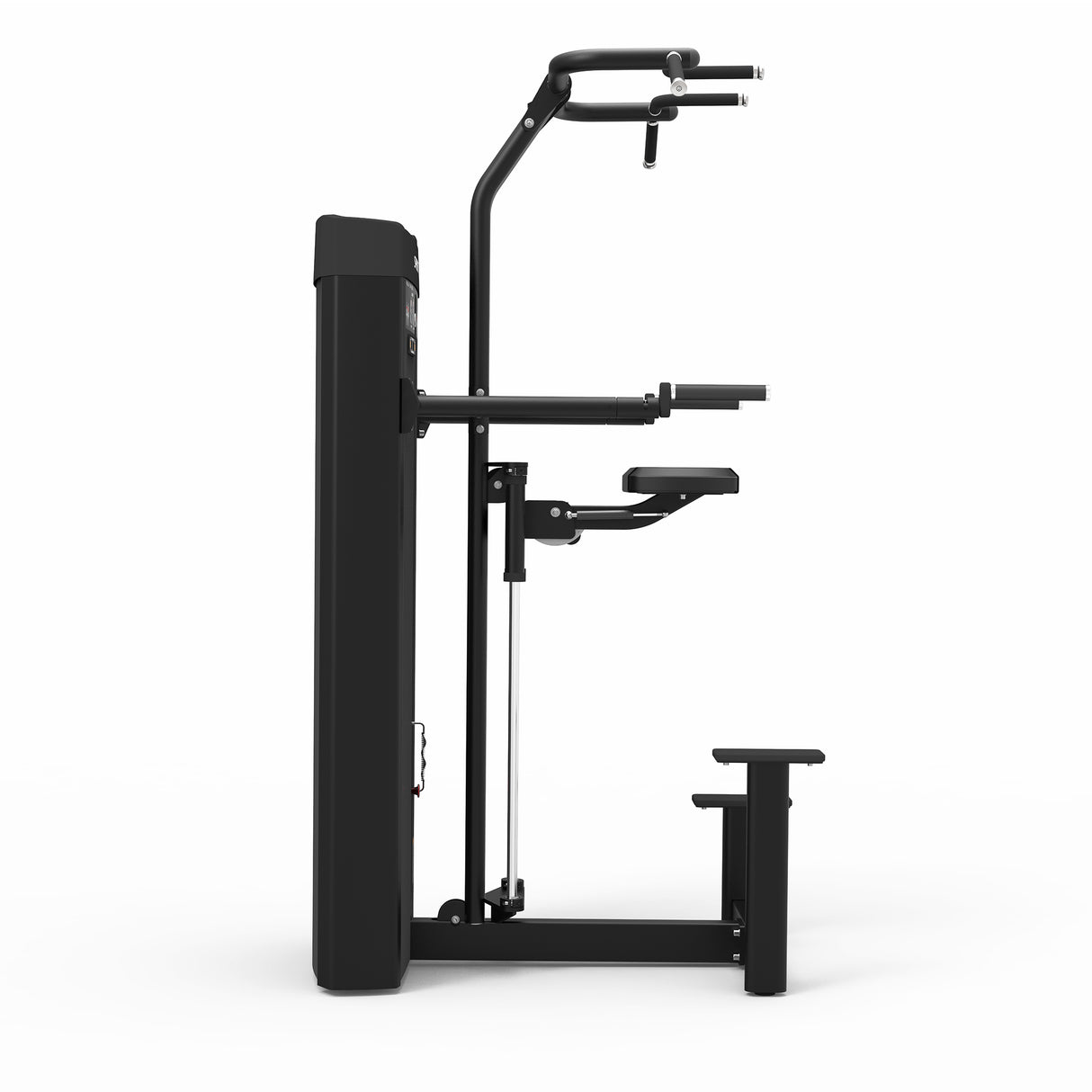 Spirit Fitness CSD-PUDA - Dual Function Pull Up Dip Assist machine with Integrated Rep Counter and Timer, 200 lb. Weight Stack, 5 lb. Weight Stack Increments, 12-Guage Steel Construction, and Three Pull Up Grip Options for Wide, Narrow, Neutral Grips