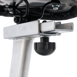 Spirit Fitness CU800ENT light commercial upright bike with touchscreen display and large padded seat