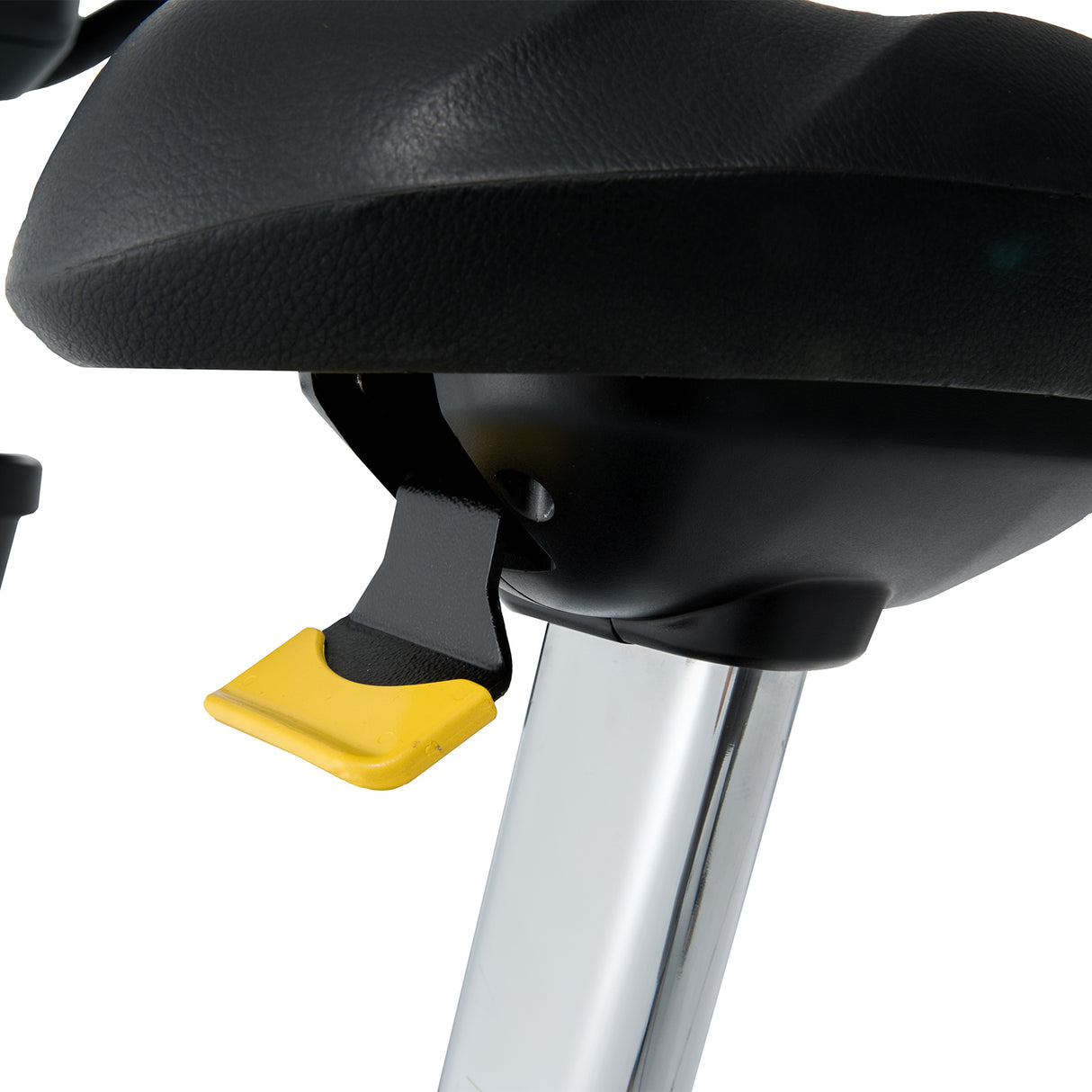 Spirit Fitness CU900 commercial grade upright bike with water bottle holders and heart rate hand sensors