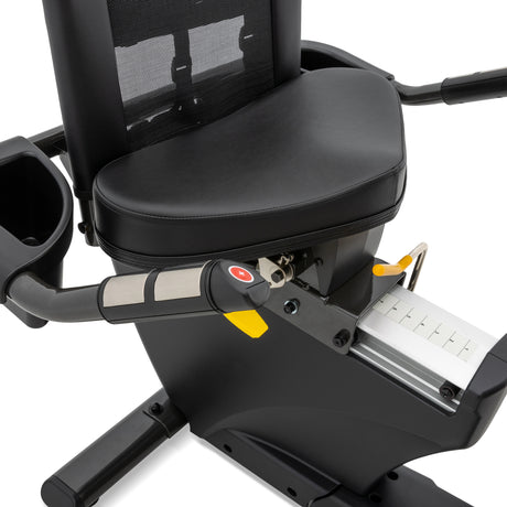 Spirit Fitness XBR95 residential grade recumbent bike with LCD display and adjustable seat