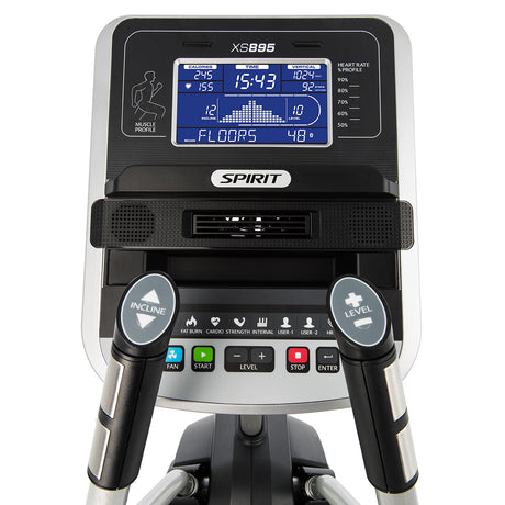 Spirit Fitness XS895 residential grade adjustable incline stepper for home gyms