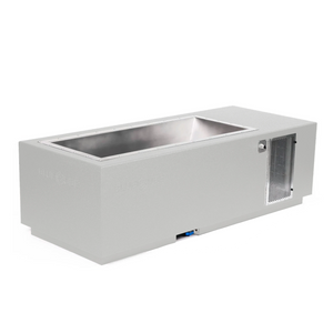 White BlueCube CoreChill 3 Cold Plunge Tub which is commercial grade and handmade in America