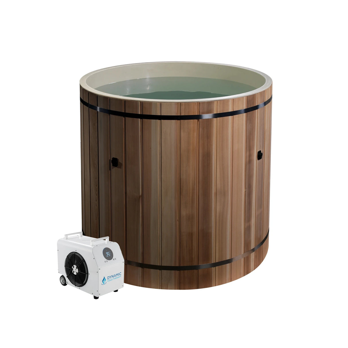 Dynamic Cold Therapy Barrel Cold Plunge Ice Bath | 42" x 42" Composite Interior