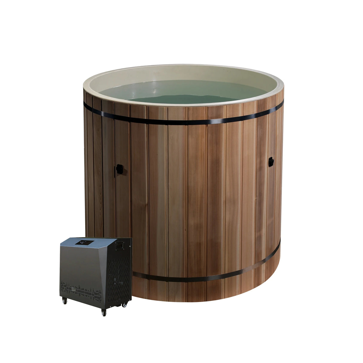 Dynamic Cold Therapy Barrel Cold Plunge Ice Bath | 42" x 42" Composite Interior