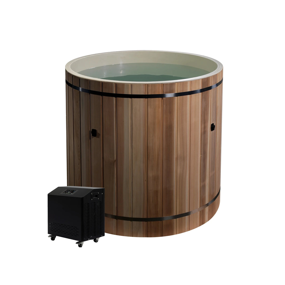 Dynamic Cold Therapy Barrel Cold Plunge Ice Bath | 42" x 42" Composite Interior