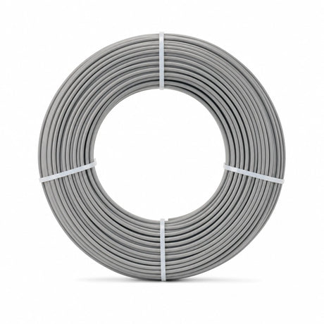 ECORE Serenity Motivate Weld Rod spool viewed front on, showing the wound coil of grey vinyl weld rod